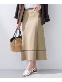 【SALE／50%OFF】【洗える/SETUP可能】Aラインニットスカート INDIVI インディヴィ スカート ロング・マキシスカート ピンク ネイビー【RBA_E】【送料無料】[Rakuten Fashion]