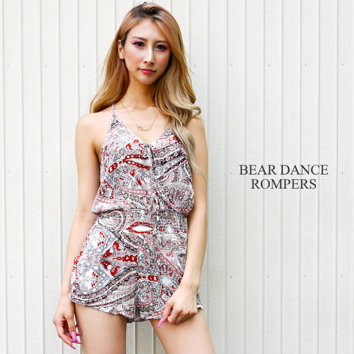 楽天市場 メール便対応 Bear Dance ロンパース Mauve Class クラス 通販 レディース 海外 インポート ファッション 輸入 La ペイズリー ショートパンツ ホルターネック Indoor Class Online Store