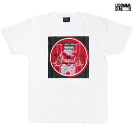 【送料無料】LOCOHAMA CLOTHING PRINT Tシャツ【WHITE】(M・L・XL)(通販 メンズ 大きいサイズ Tシャツ 半袖 プリント ショートスリーブ ホワイト 横浜 DJ PMX)