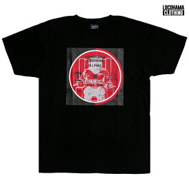 【送料無料】LOCOHAMA CLOTHING PRINT Tシャツ【BLACK】(M・L・XL)(通販 メンズ 大きいサイズ Tシャツ 半袖 プリント ショートスリーブ ホワイト 横浜 DJ PMX)