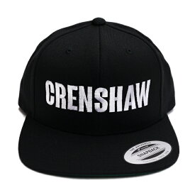 【送料無料】CRENSHAW SNAPBACK CAP【BLACK】【CITY CAP】(通販 メンズ レディース 男 女 兼用 帽子 キャップ コンプトン ウエストコースト 西海岸 LA ギャングスタ ヒップホップ ロゴ ブラック 黒)