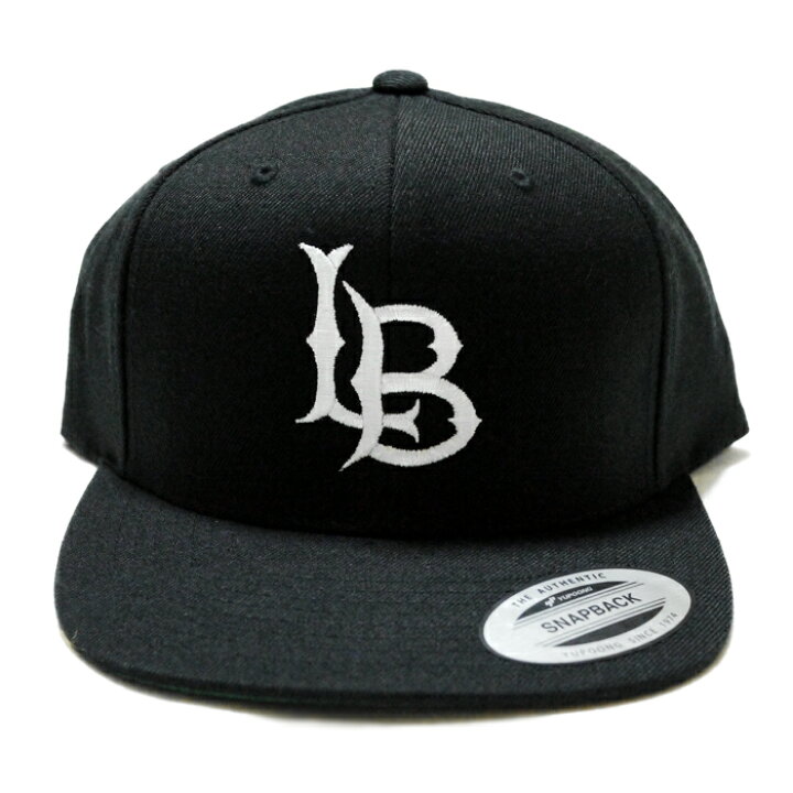 楽天市場】【送料無料】LONG BEACH FLAT EMB SNAPBACK CAP【BLACK 
