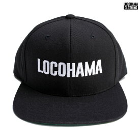 【送料無料】LOCOHAMA CLOTHING SNAPBACK CAP【BLACK】(通販 メンズ レディース 男 女 兼用 帽子 キャップ スナップバック ロゴ ブラック 黒 ウエッサイ ロゴ ロコハマ 横浜 DJ PMX DS455)