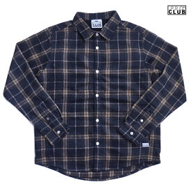 【送料無料★ラスト1点】PRO CLUB WORK SHIRT JACKET【NAVY】(M・L・XL・2XL)(PRO CLUB 通販 プロクラブ メンズ 大きいサイズ ワークシャツ チェックシャツ ジャケット フランネル チェック ネイビー 紺)