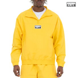 【送料無料★ラスト1点】PRO CLUB HALF ZIP TRACK JACKET【YELLOW】(M・L・XL・2XL)(PRO CLUB 通販 プロクラブ メンズ 大きいサイズ トラックジャケット ハーフジップ ロゴ)