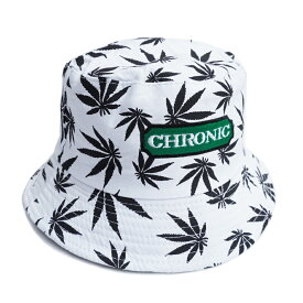 【売りつくし40%】CHRONIC BUCKET HAT【WHITE】(通販 メンズ レディース 男 女 兼用 帽子 バケットハット バケハ)