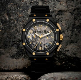 【送料無料】MSTR WATCHES × BIG SLEEPS AMBASSADOR【BLACK】【AM1041SS】(MEISTER MSTR WATCHES 通販 メンズ 腕時計 ブラック ゴールド コラボ)