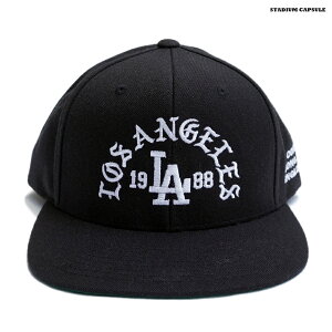 �y���������zSTADIUM CAPSULE LOS ANGELES 1988 SNAP BACK CAP�yBLACK�z(�ʔ� �����Y ���f�B�[�X �j �� ���p �X�q �X�i�b�v�o�b�N �u���b�N ��)