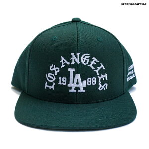 �y���������zSTADIUM CAPSULE LOS ANGELES 1988 SNAP BACK CAP�yDARK GREEN�z(�ʔ� �����Y ���f�B�[�X �j �� ���p �X�q �X�i�b�v�o�b�N �O���[�� ��)