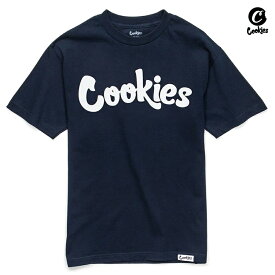 【送料無料】COOKIES ORIGINAL LOGO Tシャツ【NAVY】(M・L・XL・2XL)(COOKIES クッキーズ アパレル 服 通販 メンズ 大きいサイズ 半袖 T-SHIRTS)