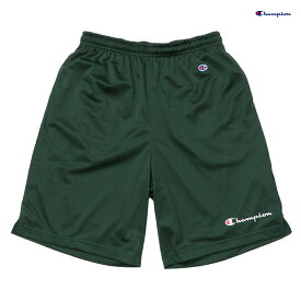 【売りつくし40%★ラスト1点】CHAMPION GAME SHORTS【DARK GREEN】(M・L・XL)(チャンピオン 通販 メンズ 大きいサイズ ショーツ ハーフパンツ ゲームショーツ メッシュ ロゴ C3-X507)