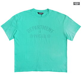 【PRICE DOWN 50%】RINGSPUN VINTAGE WASHED DROPPED SHOULDER Tシャツ【MINT】(M・L・XL・2XL・3XL)(通販 メンズ 大きいサイズ 半袖 ウォッシュ ショートスリーブ ドロップショルダー)