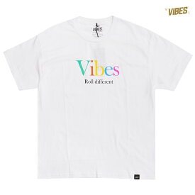 【送料無料】VIBES CLOTHING ROLL DIFFERENT Tシャツ【WHITE】(M・L・XL・2XL)(バイブスペーパー 通販 メンズ 大きいサイズ 半袖 ショートスリーブ ロゴ プリント)