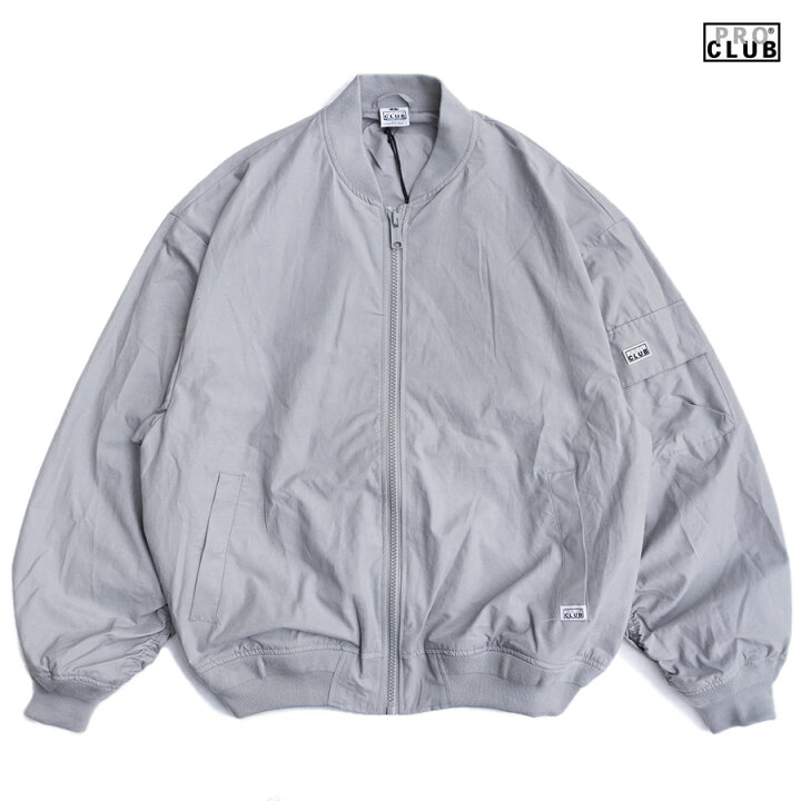 楽天市場】【送料無料】PRO CLUB COMFORT BOMBER JACKET【GRAY】(M・L 
