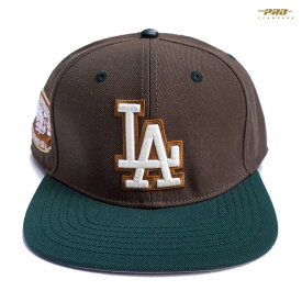 【送料無料】PRO STANDARD LOS ANGELES DODGERS SNAPBACK CAP【BROWN×GREEN】(プロスタンダード キャップ 通販 帽子 ドジャース LA ロサンゼルス ロゴ スナップバック ベースボールキャップ)