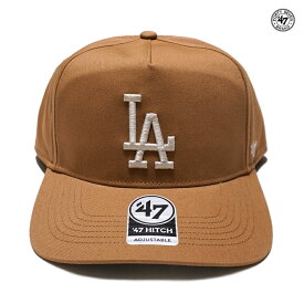 【送料無料★ラスト1点】'47 HITCH LOS ANGELES DODGERS SNAPBACK CAP【CAMEL】(フォーティーセブン 帽子 通販 メンズ レディース 男 女 兼用 キャップ スナップバック ベースボールキャップ MLB ロゴ LA ロサンゼルス ドジャース)