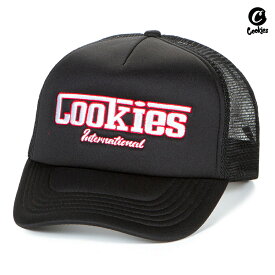 【送料無料★ラスト1点】COOKIES ENZO TRUCKER CAP【BLACK】(クッキーズ 通販 CAP 帽子 キャップ スナップバック メッシュキャップ トラッカーハット ロゴ)