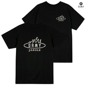 【送料無料】GRIMEY BURN IN FLAMES THE ANVIL REGULAR Tシャツ【BLACK】(M・L・XL)(グライミー 服 通販 メンズ 大きいサイズ T SHIRTS 半袖 ショートスリーブ ロゴ)