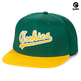 【送料無料★ラスト1点】COOKIES IVY LEAGUE SNAPBACK CAP【GREEN×YELLOW】(クッキーズ 通販 アパレル 服 CAP 帽子 キャップ スナップバック ベースボールキャップ ロゴ)