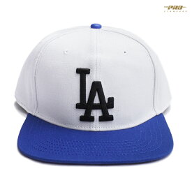 【送料無料】PRO STANDARD LOS ANGELES DODGERS SNAPBACK CAP【WHITE×BLUE】(プロスタンダード キャップ 通販 帽子 ドジャース LA ロサンゼルス ロゴ スナップバック ベースボールキャップ)