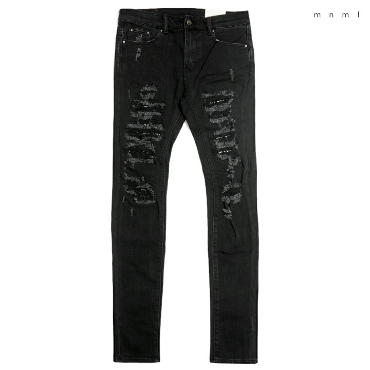 楽天市場】【送料無料☆ラスト1点】MNML X165 PAISLEY STRETCH DENIM 