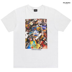 【送料無料】PALM CRU GOODIES Tシャツ【WHITE】(M・L・XL・2XL)(通販 服 メンズ 大きいサイズ 半袖 ショートスリーブ HIP HOP ヒップホップ RAP ラップ ロゴ)
