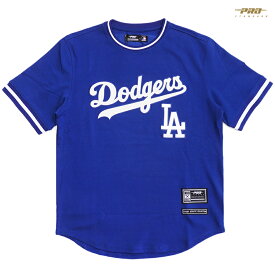 【送料無料】PRO STANDARD LOS ANGELES DODGERS CREW NECK JERSEY【ROYAL BLUE】(M・L・XL・2XL・3XL)(プロスタンダード 通販 大きいサイズ ジャージ ベースボールジャージ 半袖 ショートスリーブ ロサンゼルス ドジャース LA ロゴ MLB)