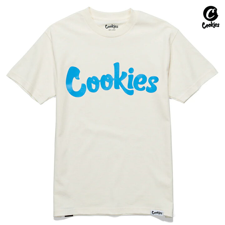 楽天市場】【送料無料】COOKIES ORIGINAL LOGO Tシャツ【CREAM×BLUE 