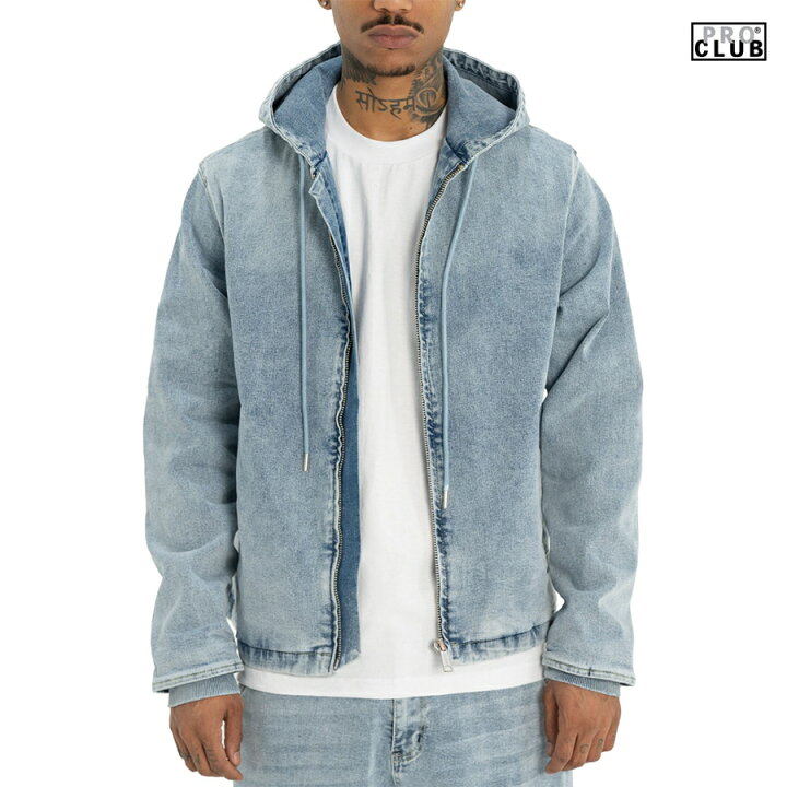 楽天市場】【送料無料】PRO CLUB HEAVYWEIGHT DENIM ZIPUP JACKET 