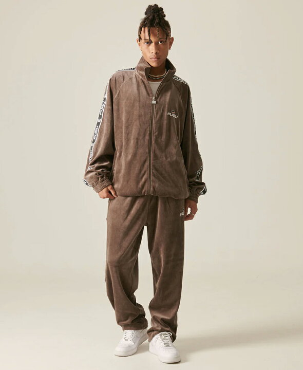 楽天市場】【送料無料】FUBU VELOR TRACK SETUP【BROWN】(M・L・XL 