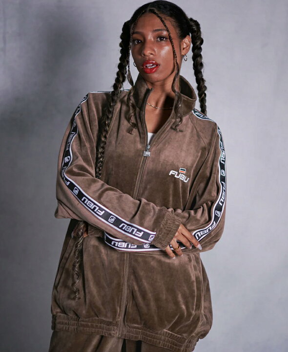 楽天市場】【送料無料】FUBU VELOR TRACK SETUP【BROWN】(M・L・XL 