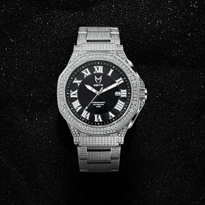 �ySPECIAL PRICE�����������zMSTR WATCHES ICED OUT AMBASSADOR 15 YEAR ANNIVERSARY WATCH�ySILVER�z(�}�C�X�^�[ �E�H�b�` MEISTER �ʔ� �����Y �r���v ���� �L�O �X�g�[��)