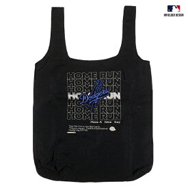 【送料無料】INFIELDER DESIGN MLB LOS ANGELES DODGERS HOME RUN ECO BAG【BLACK】(インフィールダーデザイン 通販 バッグ エコバッグ ハンドバッグ ナイロンバッグ ロサンゼルス ドジャース ロゴ メジャーリーグ)