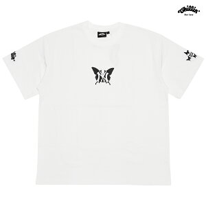 �y���������zCHILLIN NY BUTTERFLY T�V���c�yWHITE×BLACK�z(S�EM�EL�EXL)(�`���� �ʔ� �� �傫���T�C�Y ���� TEE S/S �V���[�g�X���[�u ���S �o�^�t���C �v�����g)