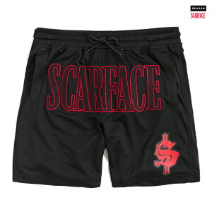 �ySPECIAL PRICE�����������zREASON CLOTHING × SCARFACE MESH SHORTS�yBLACK�z(S�EM�EL�EXL)(���[�Y�� �N���[�W���O �� �ʔ� �����Y �傫���T�C�Y �V���[�c �n�[�t�p���c �V���[�g�p���c ���b�V���V���[�c �X
