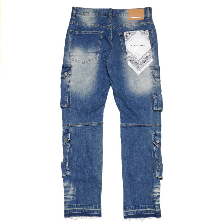 楽天市場】【送料無料】FIRST ROW UTILITY CARGO MULTI DENIM PANTS 