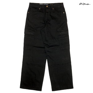【送料無料】KNO BETTA 625 DENIM CARGO PANTS【BLACK】(30・32・34・36・38)(ノーベター 通販 メンズ 大きいサイズ デニム ジーンズ カーゴパンツ ゆったり オーバーサイズ B系 ヒップホップ HIP HOP)