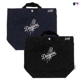 【送料無料】INFIELDER DESIGN MLB LOS ANGELES DODGERS BAG【BLACK/NAVY】(インフィールダーデザイン 通販 バッグ トートバッグ ハンドバッグ ミニバッグ デニム 酔い酔いバッグ ロサンゼルス ドジャース ロゴ メジャーリーグ)