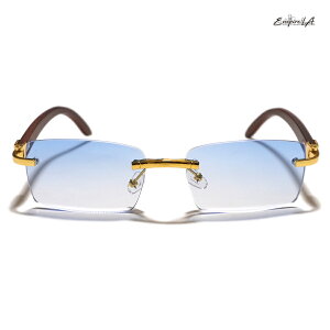 yzEMPIRE LA SUNGLASSyGOLD×BLUEz(TOX ʔ S[h u[ Y ɒBKl Ebht[ re[W fUC)