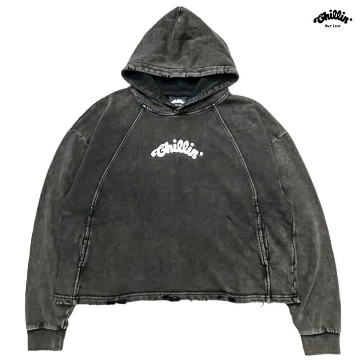 楽天市場】【送料無料】CHILLIN CROPPED HOODIE【BLACK】(M・L・XL 