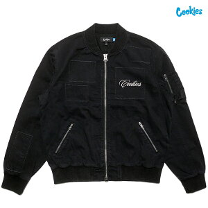 �y���������zCOOKIES ARTISAN TWILL BOMBER JACKET�yBLACK�z(M�EL�EXL)(�N�b�L�[�Y �A�p���� �� �ʔ� �����Y �傫���T�C�Y �c�C�� �{���o�[ �W���P�b�g �r���e�[�W ���H �f�U�C�� �h�J �A�E�^�[ �u���b�N)