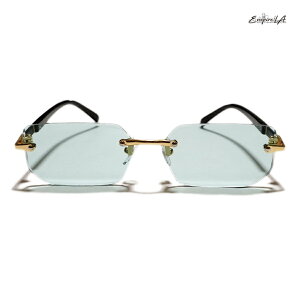 �y���������zEMPIRE LA SUNGLASS�yGREEN�z(�T���O���X �ʔ� �S�[���h �O���[�� �����Y �������X �ɒB���K�l �t���[�� �r���e�[�W �f�U�C��)