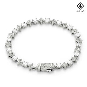 �y���������z$OLE ONLY STARLINK BRACELET-7inch-�ySILVER�z(�\�[���I�����[ �ʔ� �u���X���b�g �`�F�[�� �e�j�X�`�F�[�� �A�N�Z�T���[ �W���G���[ HIPHOP �q�b�v�z�b�v SOLE ONLY)