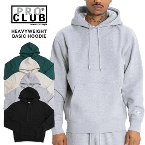 �y���������zPRO CLUB HEAVYWEIGHT BASIC PULLOVER HOODIE�yBLACK/GRAY/SAND/DARK GREEN�z(M�EL�EXL�E2XL)(�v���N���u �ʔ� �����Y �� �傫���T�C�Y �X�E�F�b�g �p�[�J�[ �v���I�[�o�[ �t�[�h �t�[�f�B�[ �w�r�[�E�G