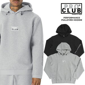 �ySPECIAL PRICE�����������zPRO CLUB PERFORMANCE PULLOVER HOODIE�yGRAY/BLACK�z(M�EL�EXL�E2XL)(�v���N���u �ʔ� �����Y �傫���T�C�Y �v���I�[�o�[�t�[�f�B�[ �t�[�h �p�[�J�[ �X�E�F�b�g ���� ���S)