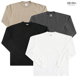 SHAKA WEAR 7.5 OZ MAX HEAVYWEIGHT GARMENT DYE L/S Tシャツ【WHITE/BLACK/SHADOW/OATMEAL】(M・L・XL・2XL)(SHAK WEAR 通販 メンズ 大きいサイズ プレーンT ロンT 長袖 無地 シンプル HIPHOP ヒップホップ ダンス)