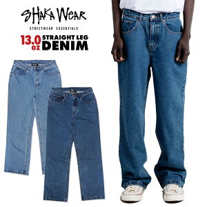 �y���������zSHAKA WEAR 13OZ STRAIGHT LEG DENIM�yWASH LIGHT BLUE/WASH DARK BLUE�z(30inch�E32inch�E34inch�E36inch�E38inch)(�V���J �ʔ� �V���J�E�G�A �����Y �傫���T�C�Y �W�[���Y �f�j�� �p���c �r���e�[�W �E�H�b