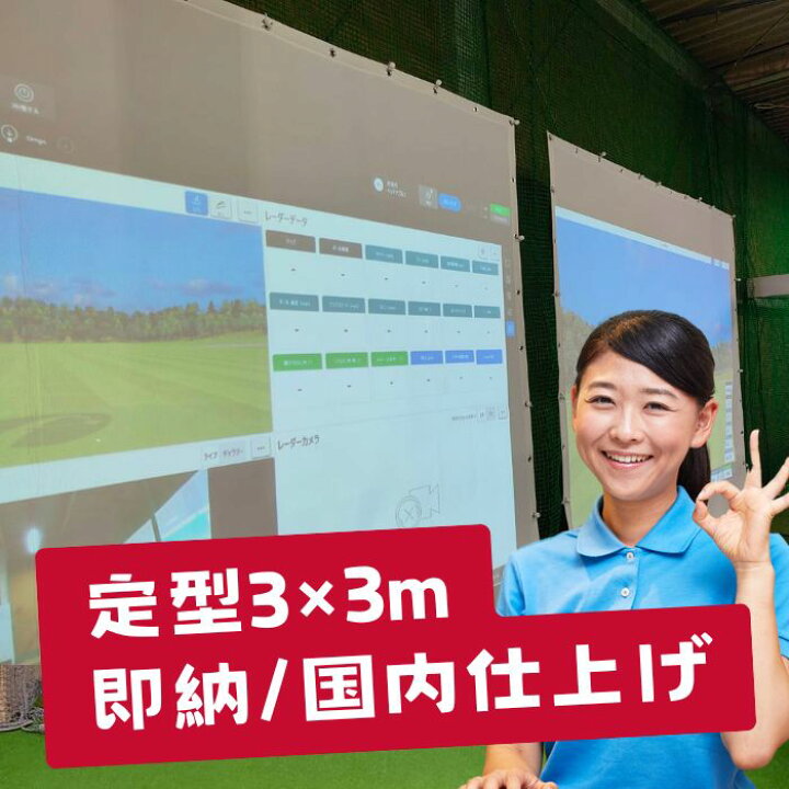 楽天市場】ハトメ仕上 幅300cm×300cmの定型サイズ 消音スクリーン 