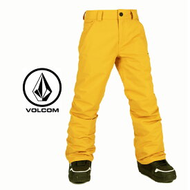 【40％OFF】VOLCOM ボルコム FREAKIN SNOW CHINO PANT キッズ 子供 19-20 スノーボード スキー ウェア パンツ 黄色 RESIN GOLD XSサイズ