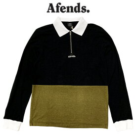 【20%OFF】Afends. アフェンズ FLOWER TO THE PEOPLE メンズ 長袖 ポロシャツ ロンT MULTI Mサイズ